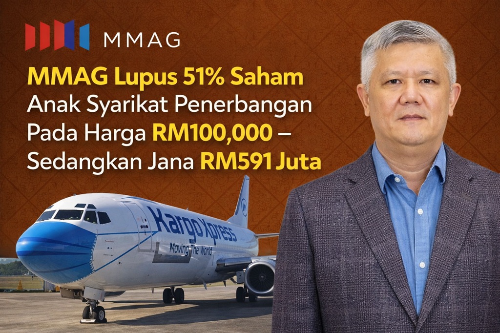 MMAG Lupus 51% Saham Anak Syarikat Penerbangan Pada Harga RM100,000 – Sedangkan Jana RM591 Juta