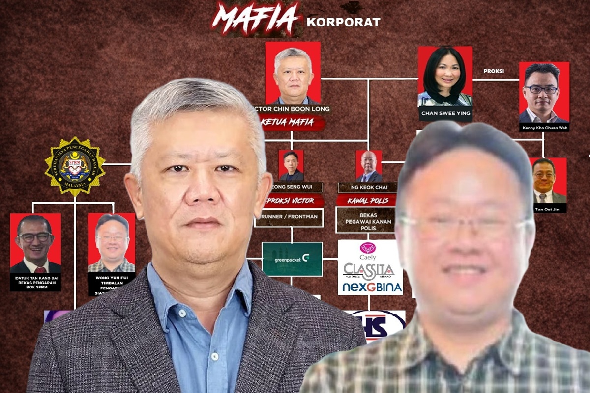 Victor Chin mengaku lebih 500 akaun dibeku tapi mengapa tidak dedah pegawai cina SPRM Wong Yun Fui dalang mafia korporat?