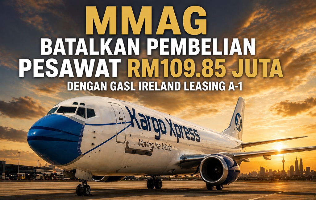 Selepas akaun dibekukan AMLA, MMAG batalkan pembelian pesawat RM109.85 juta dengan GASL Ireland Leasing A-1