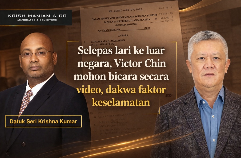 Kes Mafia Korporat: Selepas lari ke luar negara, Victor Chin mohon bicara secara video, dakwa faktor keselamatan